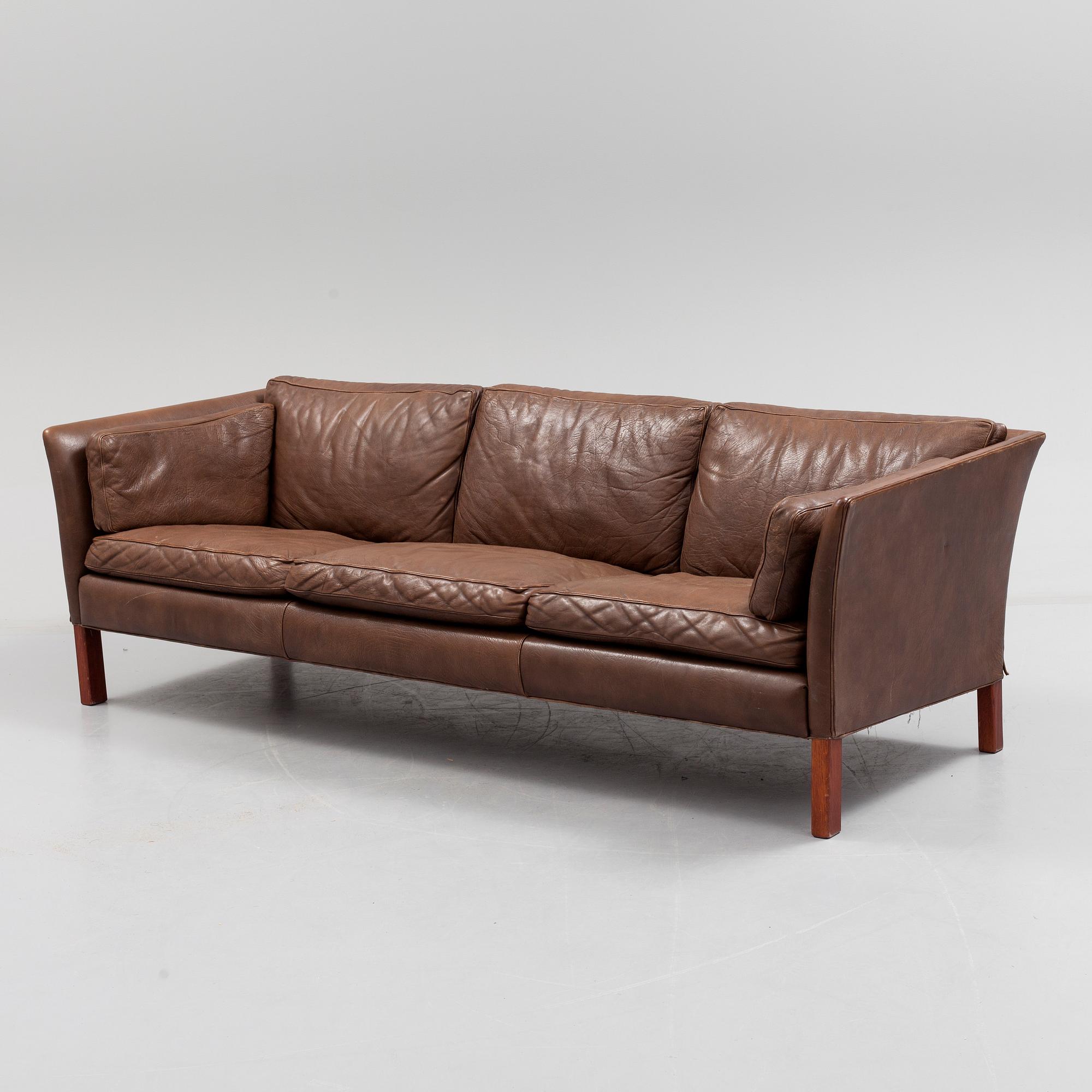 ARNE NORELL, a 'Cromwell' leather upholstered sofa from Norell Möbel.