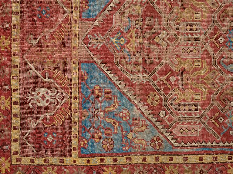 MATTA, antik Anatol, Osmanska riket, ca 154,5-158 x 99,5-102,5 cm (samt en kortsida med 1 cm slätväv).