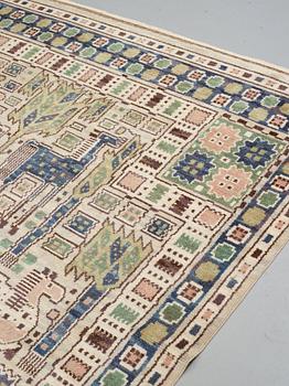 Märta Måås-Fjetterström, A carpet, "Hästhagen", knotted pile, ca 346 x 218,5-220 cm, signed AB MMF.