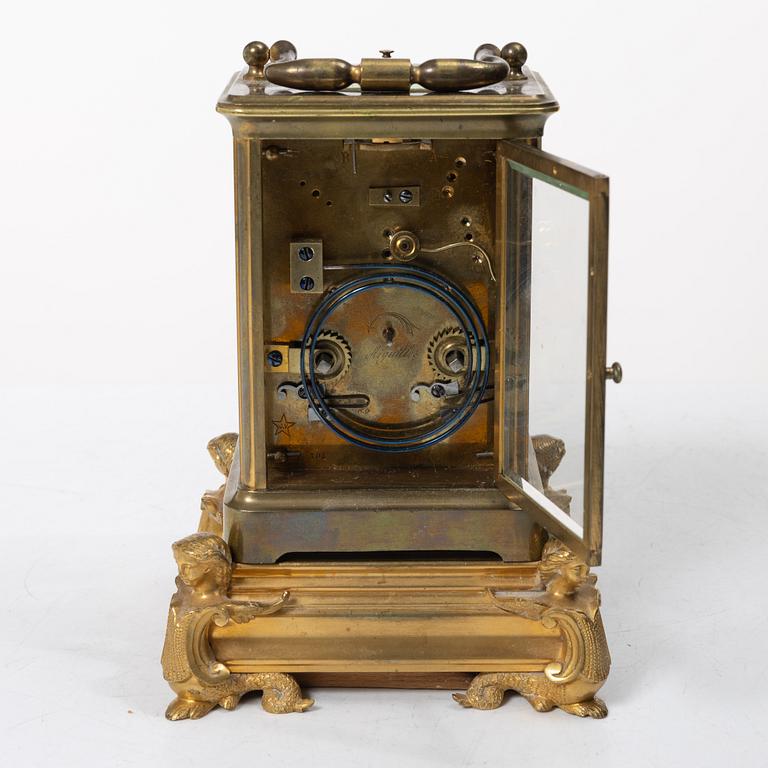 Travel clock, circa 1900.
