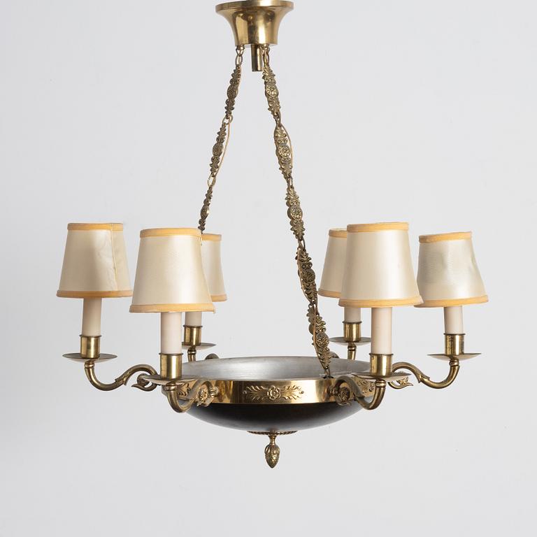 Taklampa, 1900-talets första hälft. Empirestil.