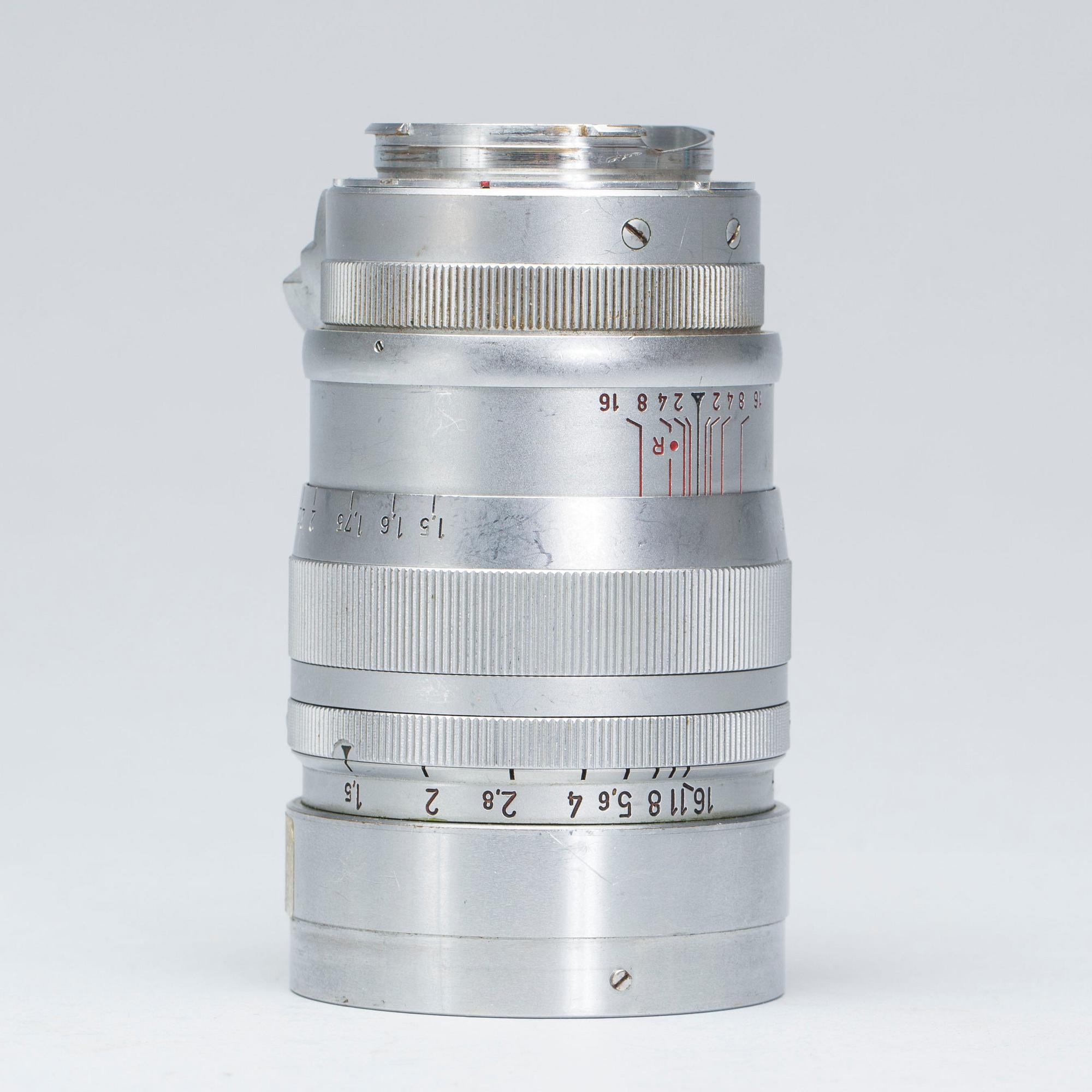 KAMERAOBJEKTIV, Ernst Leitz GmbH Wetzlar Summerex f=8,5 cm 1:1.5 Nr. 1008859.