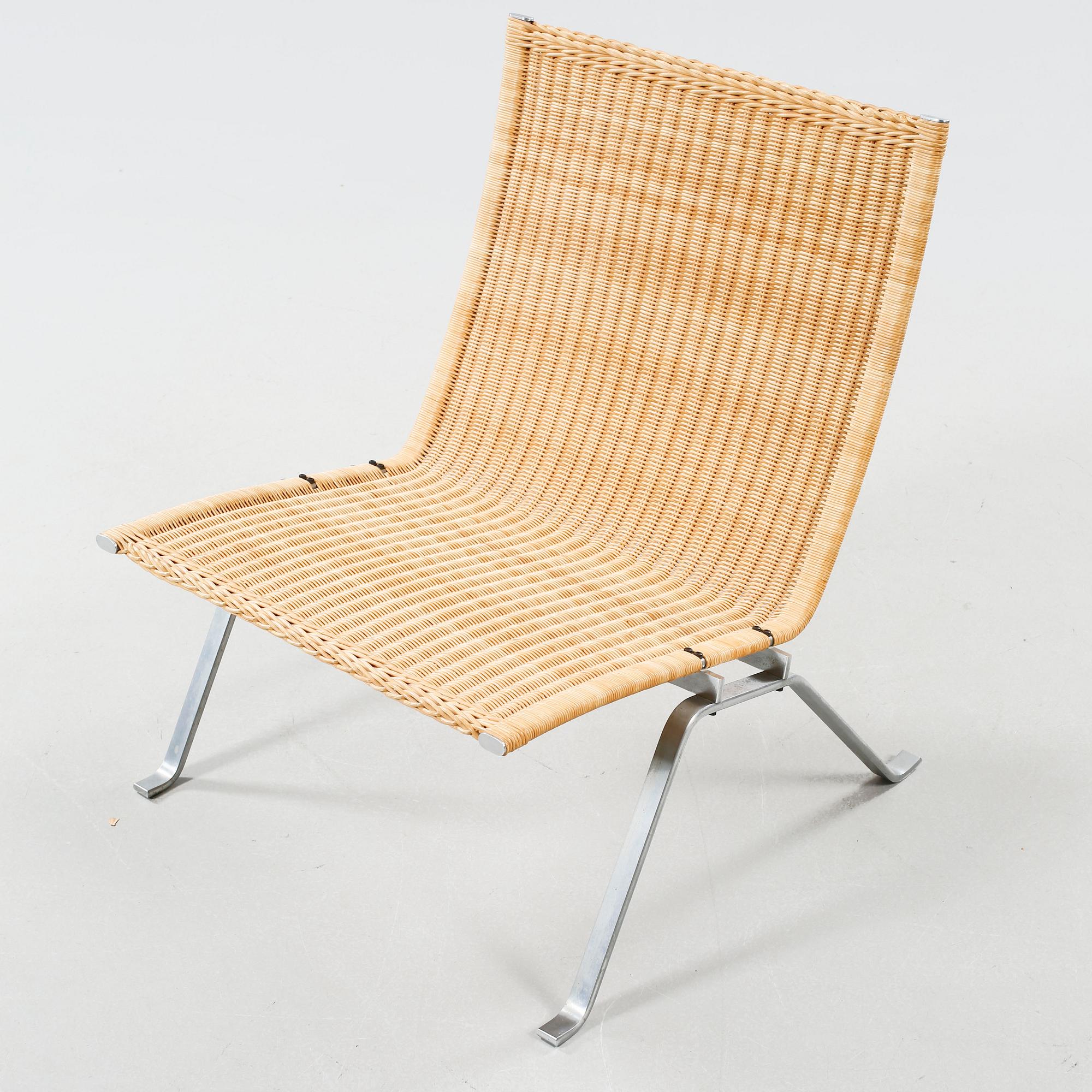 A "PK-22" armchair by Poul Kjaerholm, E Kold Christensens, Denmark, 20th century.