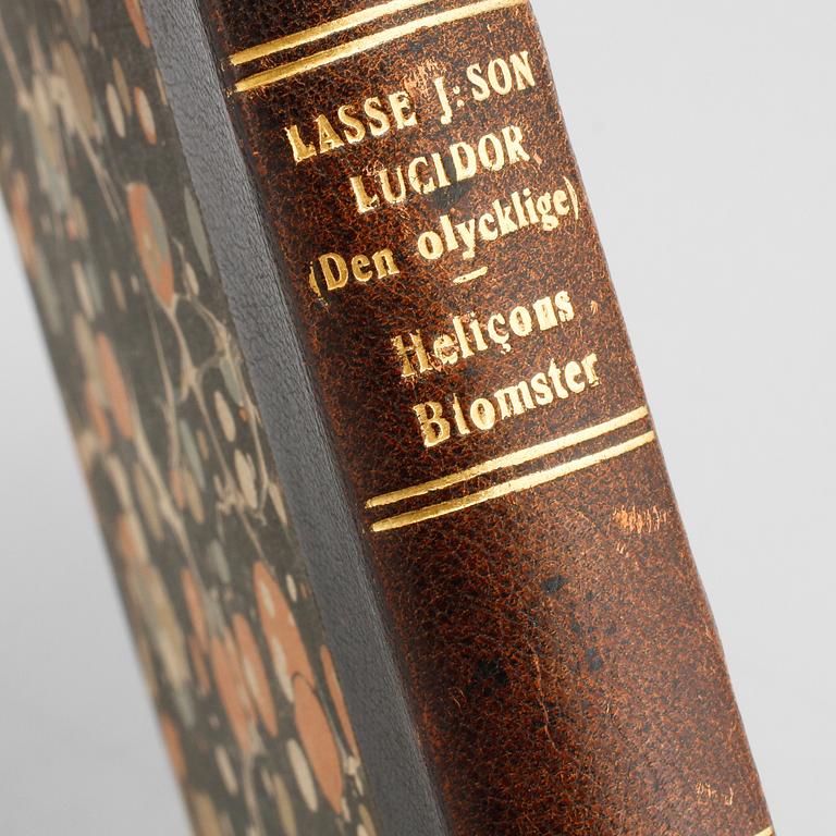 BOK, Lasse Lucidor, den olycklige (Lars Johansson), "Helicons blomster", troligen Stockholm, 1688.