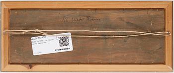 OLOF HERMELIN, olja på pannå. Signerad.