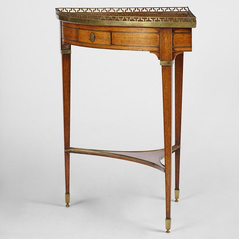 A late Gustavians corner-table attributed to A. Lundelius (master in Stockholm 1778-1823).