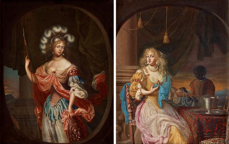 Simon Verelst Circle of, Allegorical scenes (2).