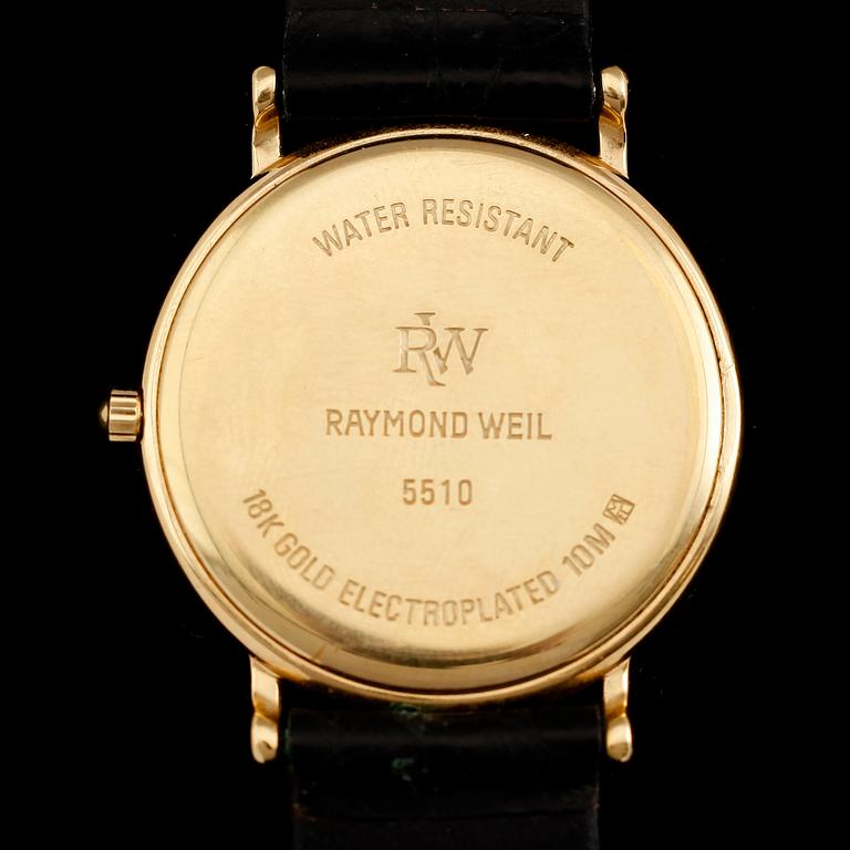 ARMBANDSUR, doublé, Raymond Weil, 1900-talets andra hälft.