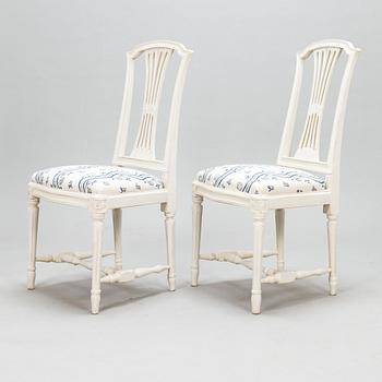 Stolar, 6 st, gustaviansk stil, 1900-talets första hälft.