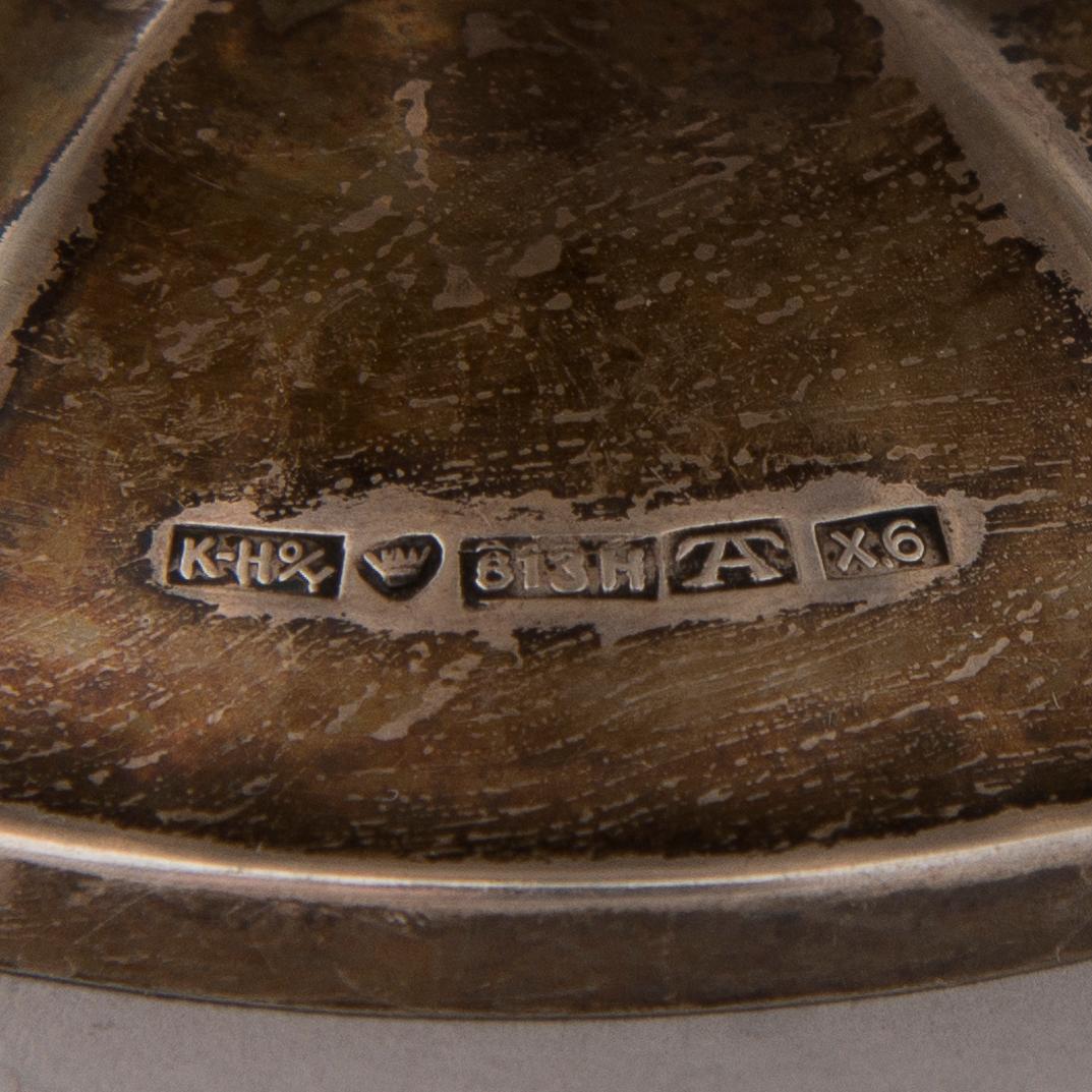 CREAM JUG AND SUGAR BOWL, silver, Turku, 1951.