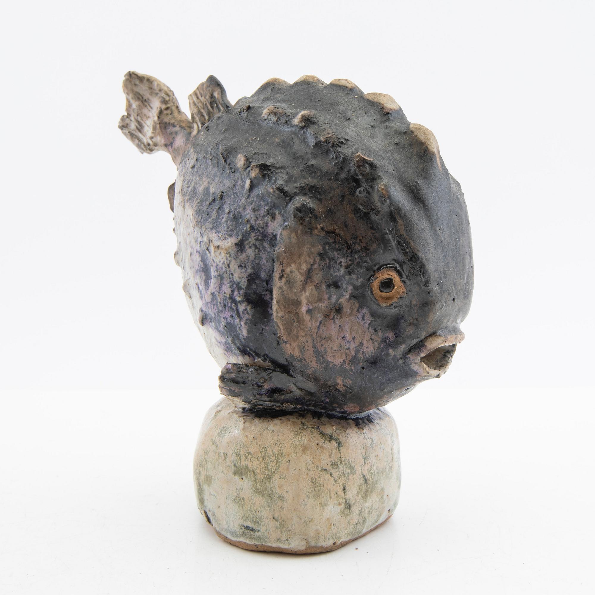 Gunnar Hansson, figurine, Fish.