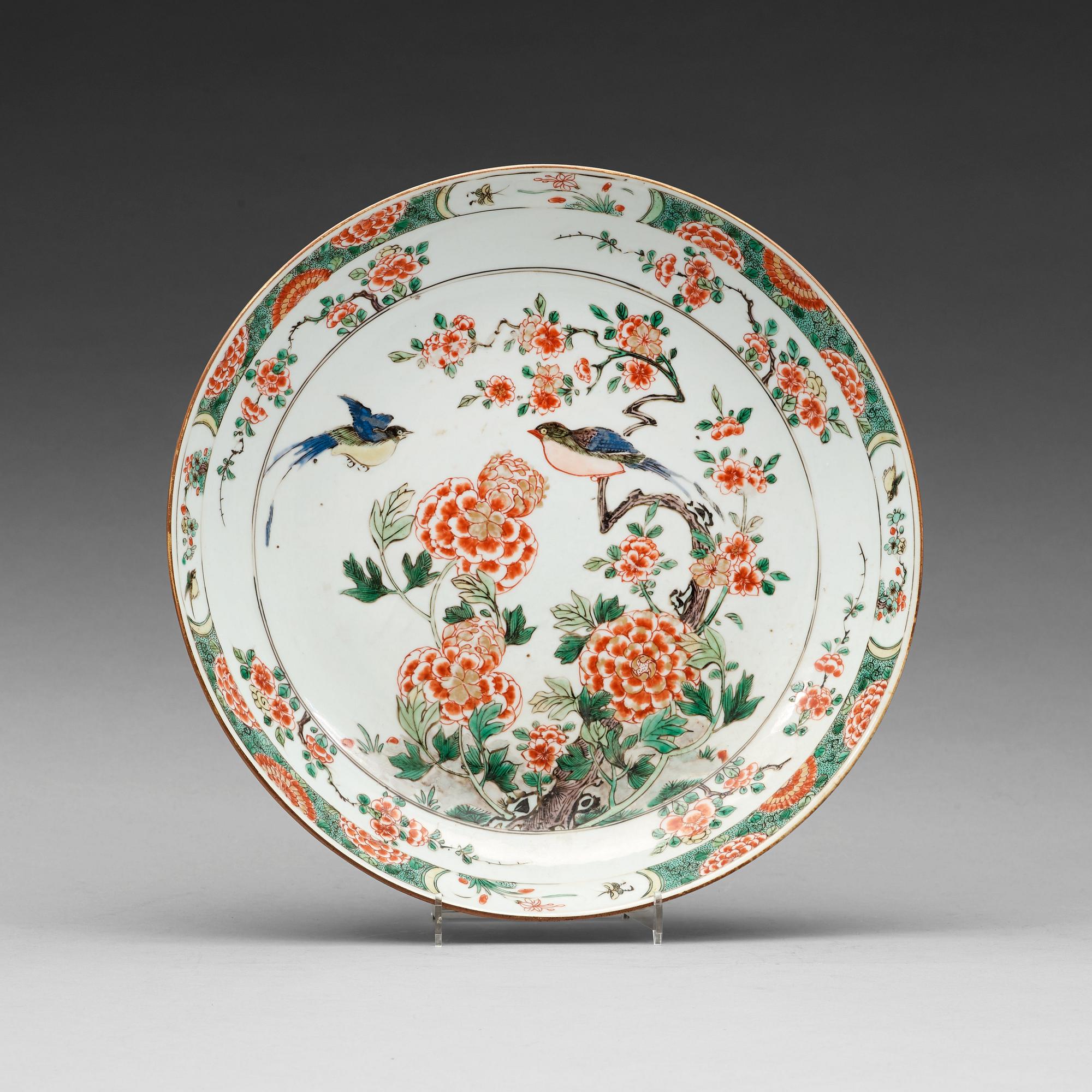 SKÅLFAT, porslin. Qingdynastin, Kangxi. (1662-1722).