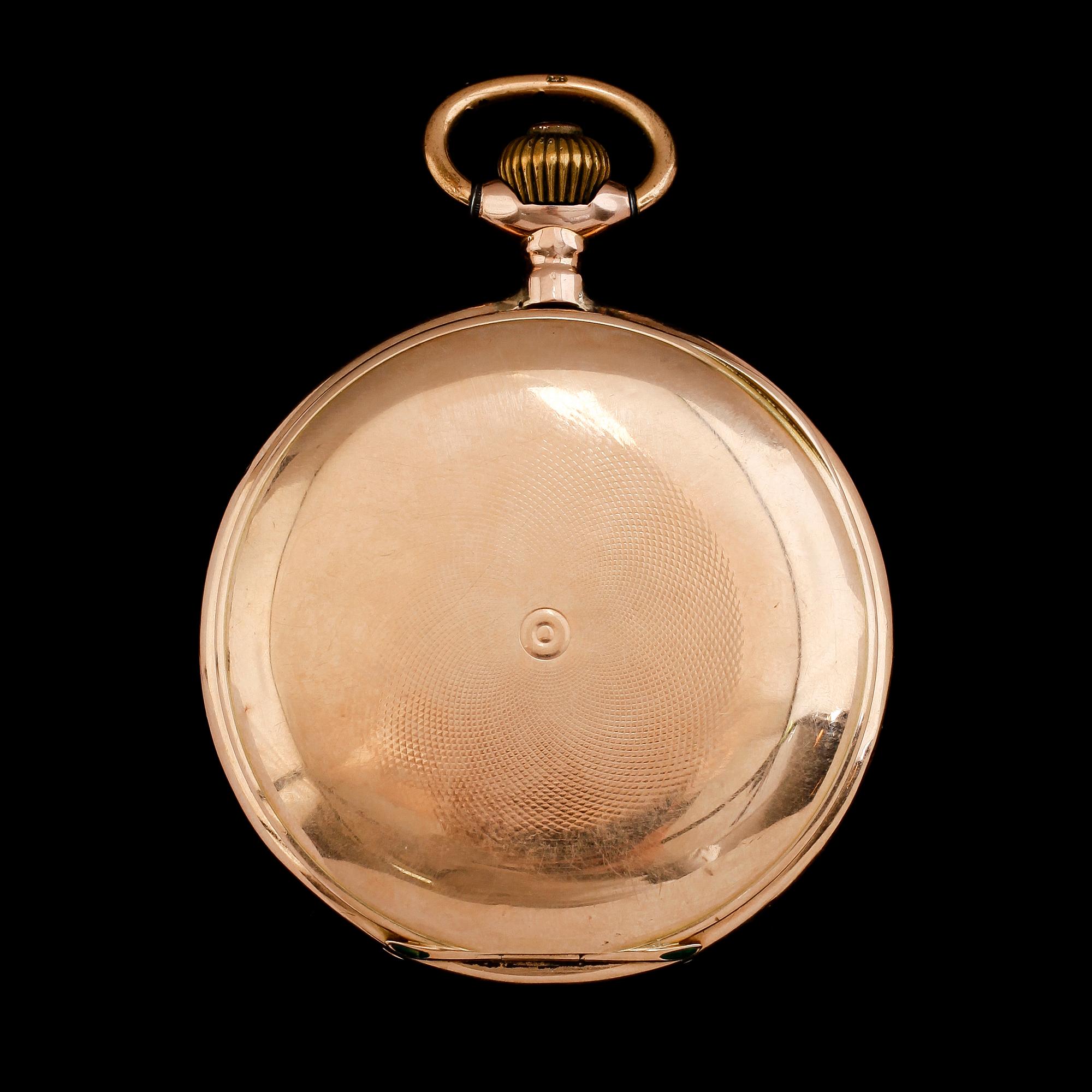 FICKUR, 14K guld, savonett, 1900-talets första hälft.