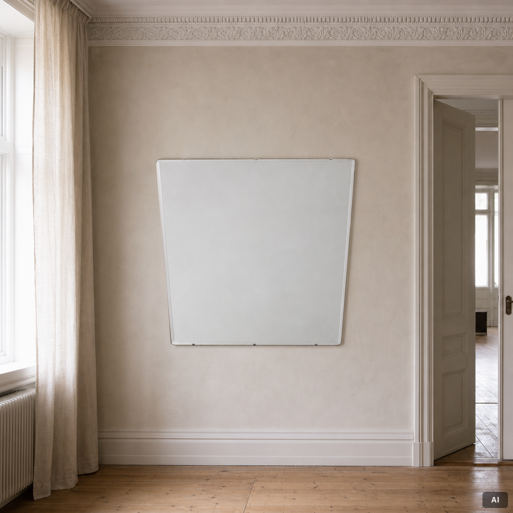 A mirror, Swedish Modern, mid-20th century.