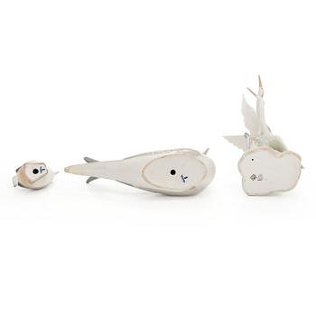 Lladró, porcelain figurines, 3 pieces, Spain.
