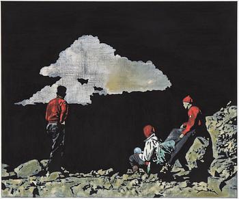 HENRIK SAMUELSSON, "Osagt vart/ Where to unsaid", olja på duk, signerad.