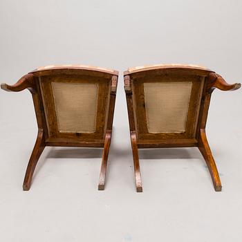 A PAIR OF CHAIRS, late empire, Russia, first half of 19th Century.