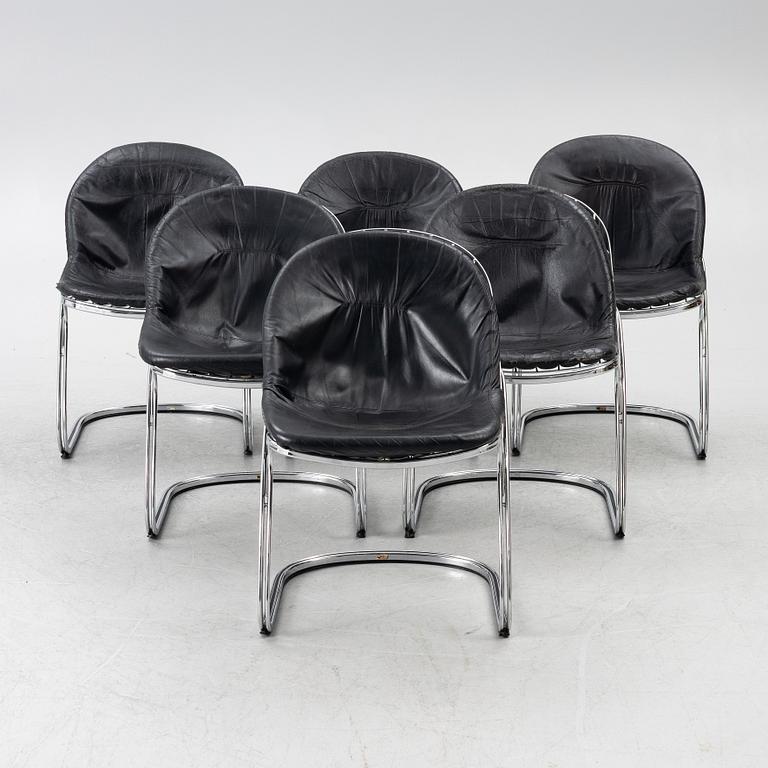 Gastone Rinaldi, chairs 6 pcs, "Sabrina", second half of the 20th century.