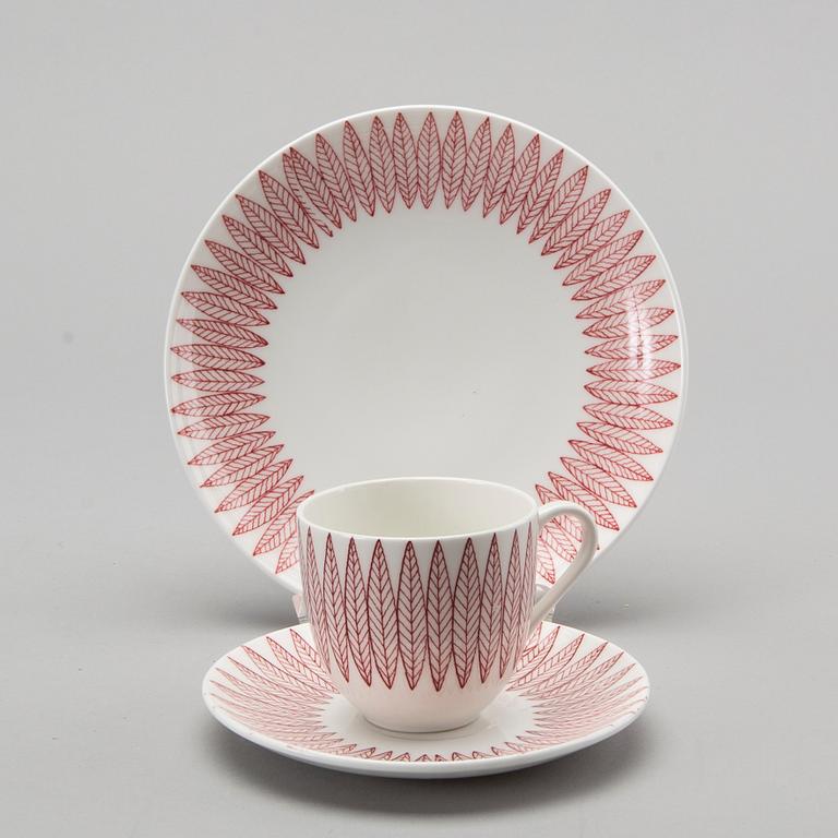 STIG LINDBERG, Servisdelar 27 st, "Salix" Benporslin, Gustavsberg,