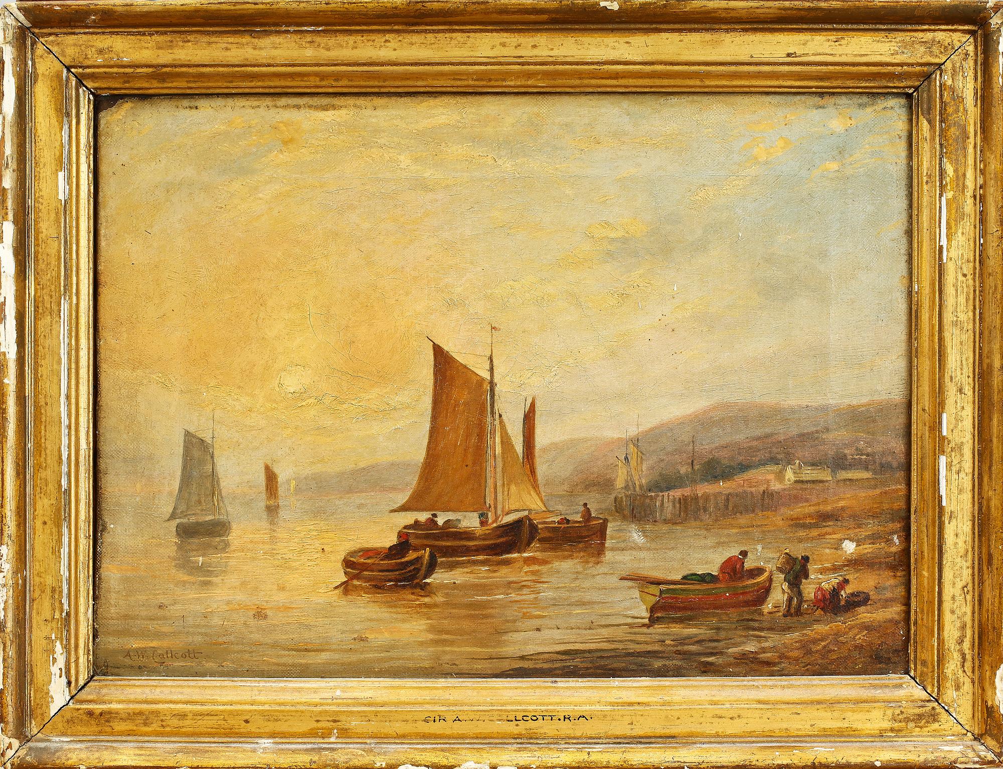 AUGUSTUS WALL CALLCOTT, tillskriven, olja på duk, sign.