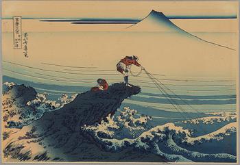 Katsushika Hokusai, after, from the series 'Thirty-six Views of Mount Fuji', 20th century.
