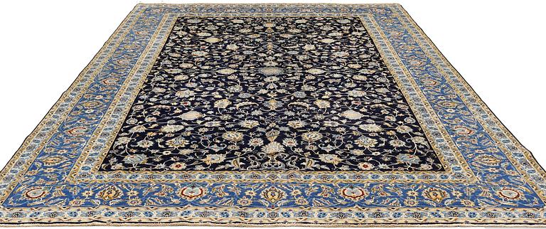 A Kashan carpet of 'Shah Abbas' design, c 376 x 276 cm.