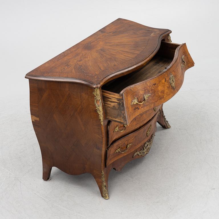 A Rococo chest of drawers, Sweden, second half of the 20th Century.