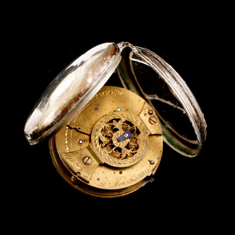 SPINDELUR, silver, Wallerius i Norrköping, omkring år 1800.