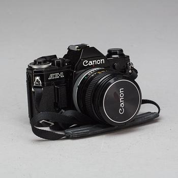 KAMERA, Canon AE-1. 3 objektiv.