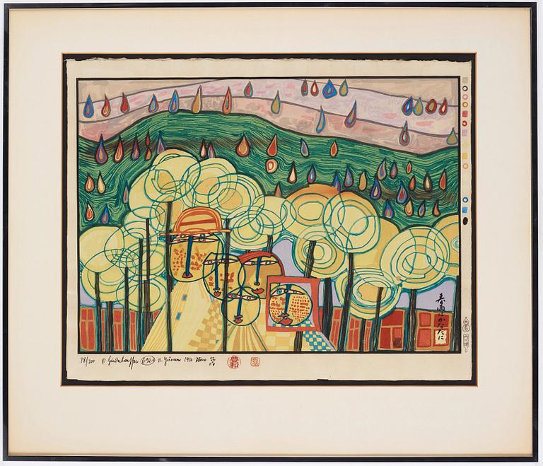 Friedensreich Hundertwasser, Portfölj, "Midori No Namida".