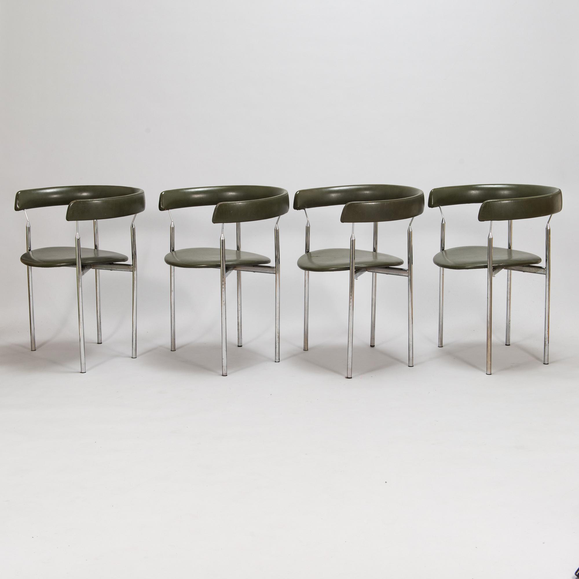 Jan Lunde Knudsen, Four 1960's armchairs for Karl Sørlie & sønner.
