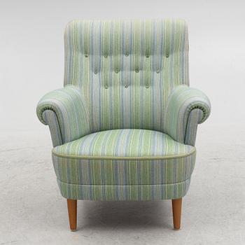 Carl Malmsten, armchair, "Hemmakväll", OH Sjögren, late 20th century.