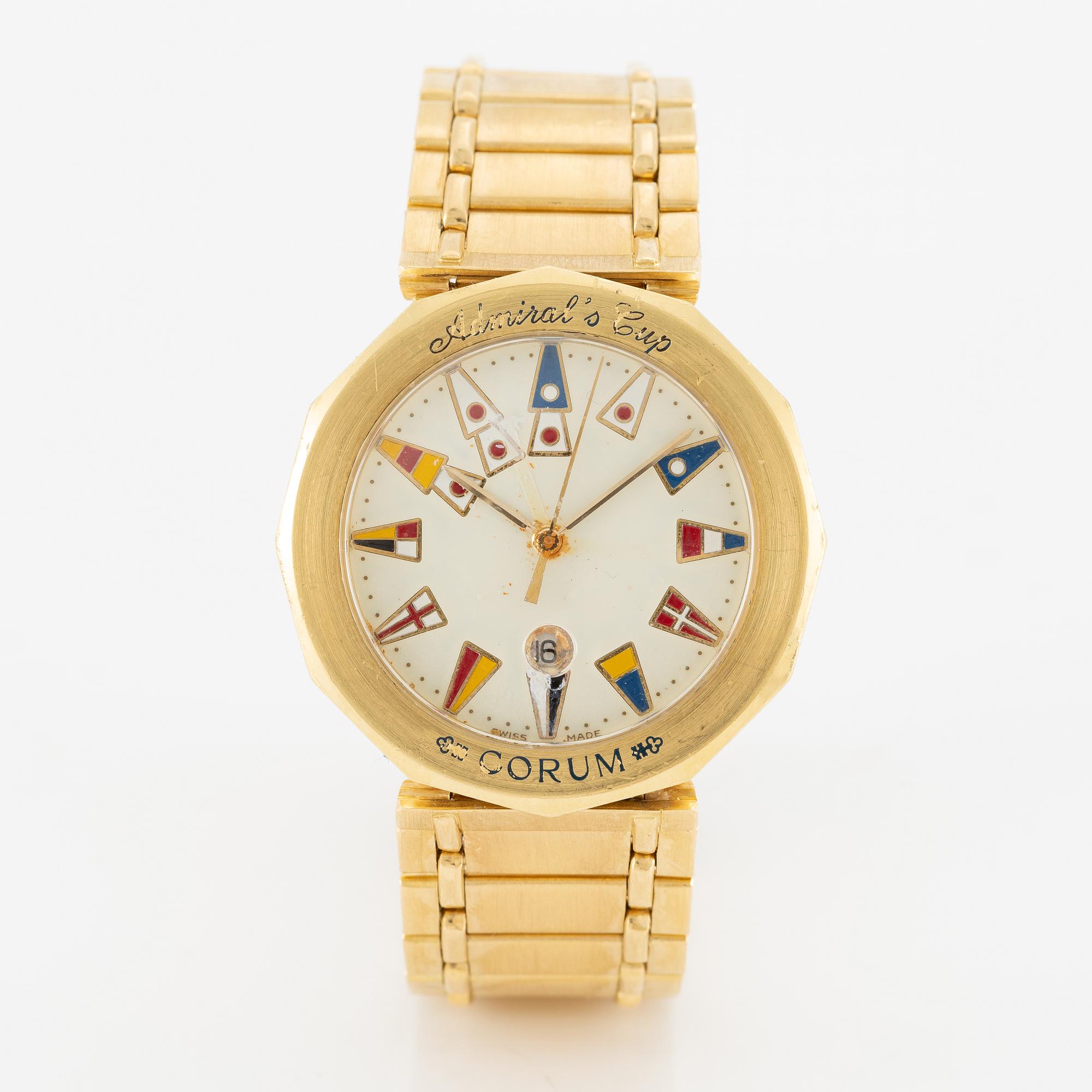 Corum, Admiral’s Cup, wristwatch, 34 mm.