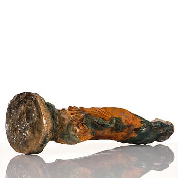 Figurin, lergods. Sen Mingdynasti/tidig Qingdynasti.