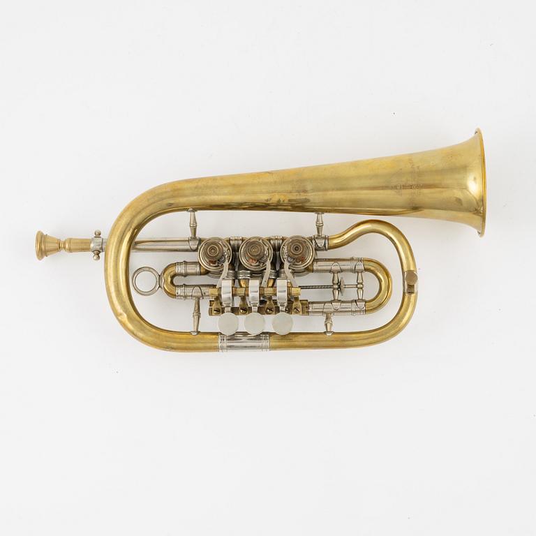 A cornet, Miraphone, Birger Steiner Stockholm.
