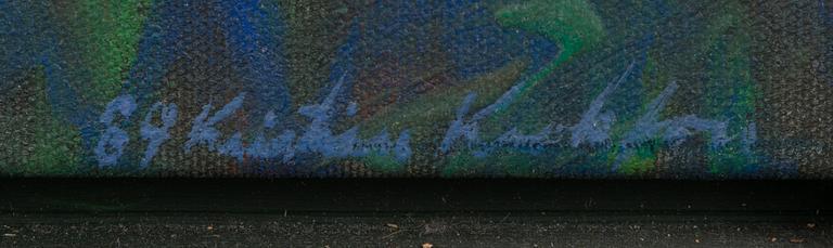 Kristian Krokfors, acrylic on canvas, signed and dated -89.