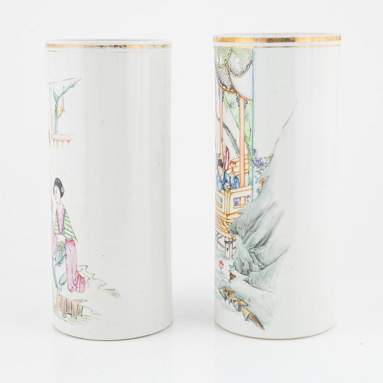 Two of porcelain vases, China, mid 20th century.