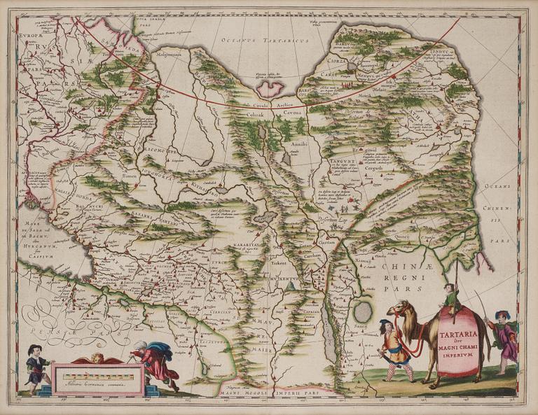 Karta  Tartaria sive magni 1630-tal.