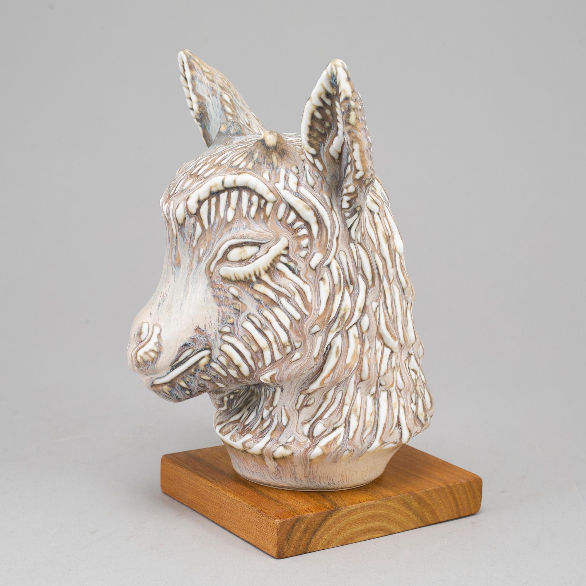 GUNNAR NYLUND, a stoneware sculpture, Rörstrand, mid 20th century.