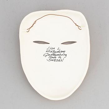 A Lisa Larson stoneware figure of a mask, K-Studion, Gustavsberg.
