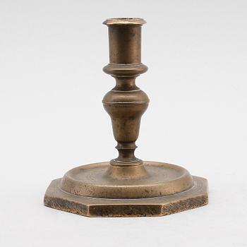 LJUSSTAKE, brons, 1700-tal.