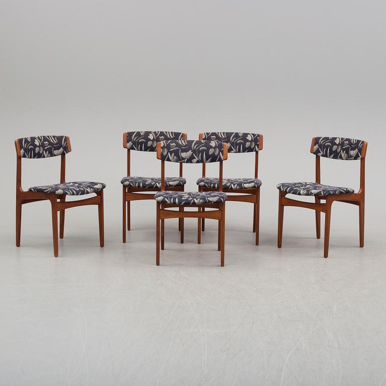 STOLAR, 5 st, Thorsø Stole- och Møbelfabrik, Danmark, 1900-talets andra hälft.