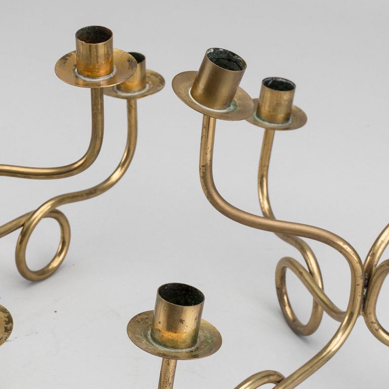 JOSEF fRANK - CANDELABRA, a pair, for Firma Svenskt Tenn, Stockholm Sweden.