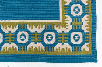Berit Woelfer, Rug, flat weave, signed BW, approx. 199 x 139 cm.
