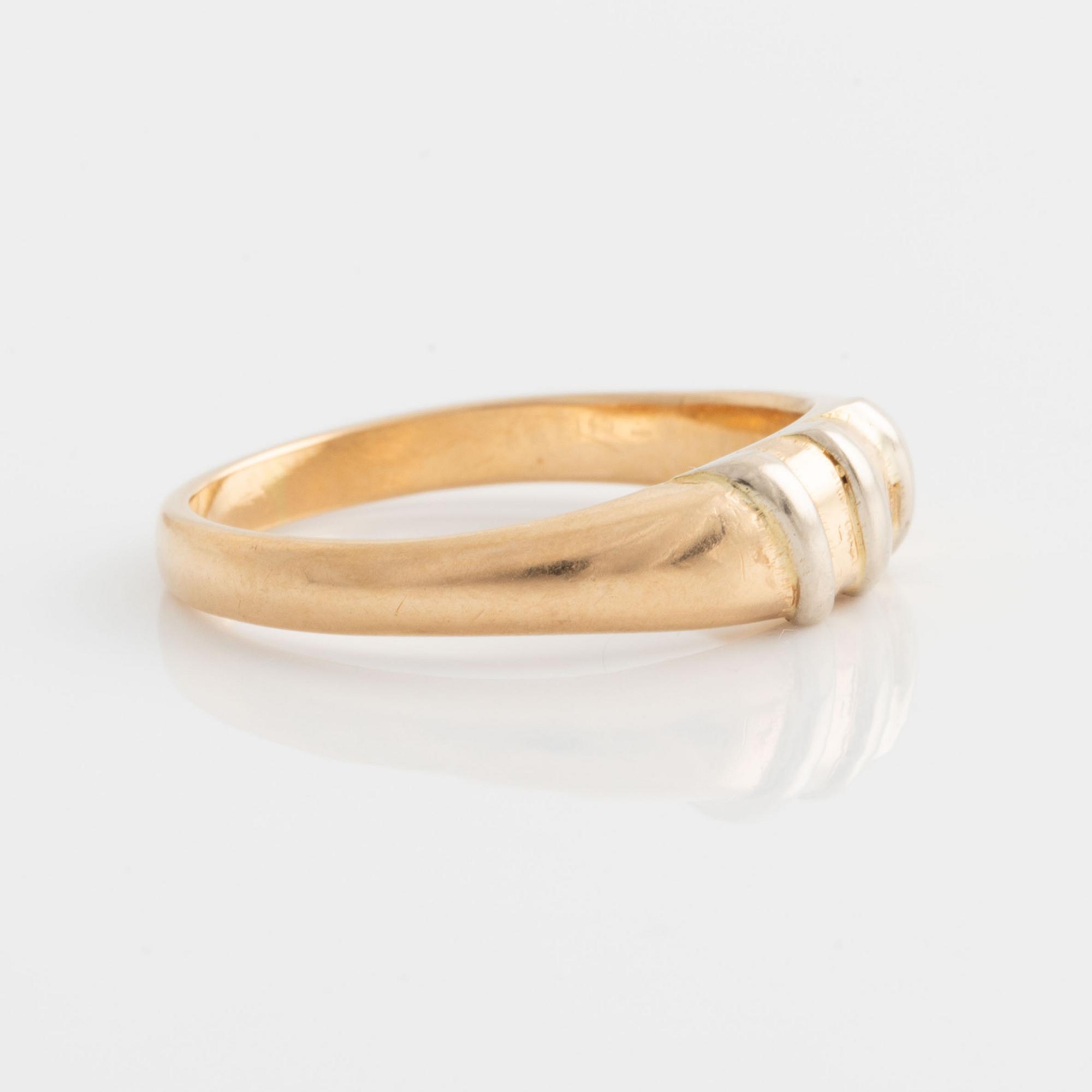 Ring 18K two-tone gold.