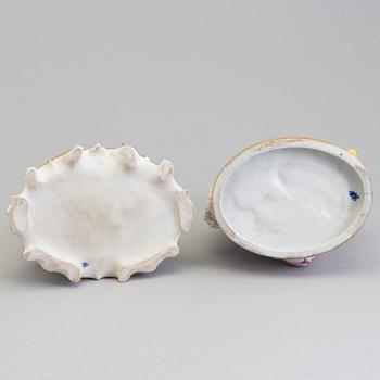 Two porseline figirines by  Rudolstadt Volkstedt, Germany, early 20th century.