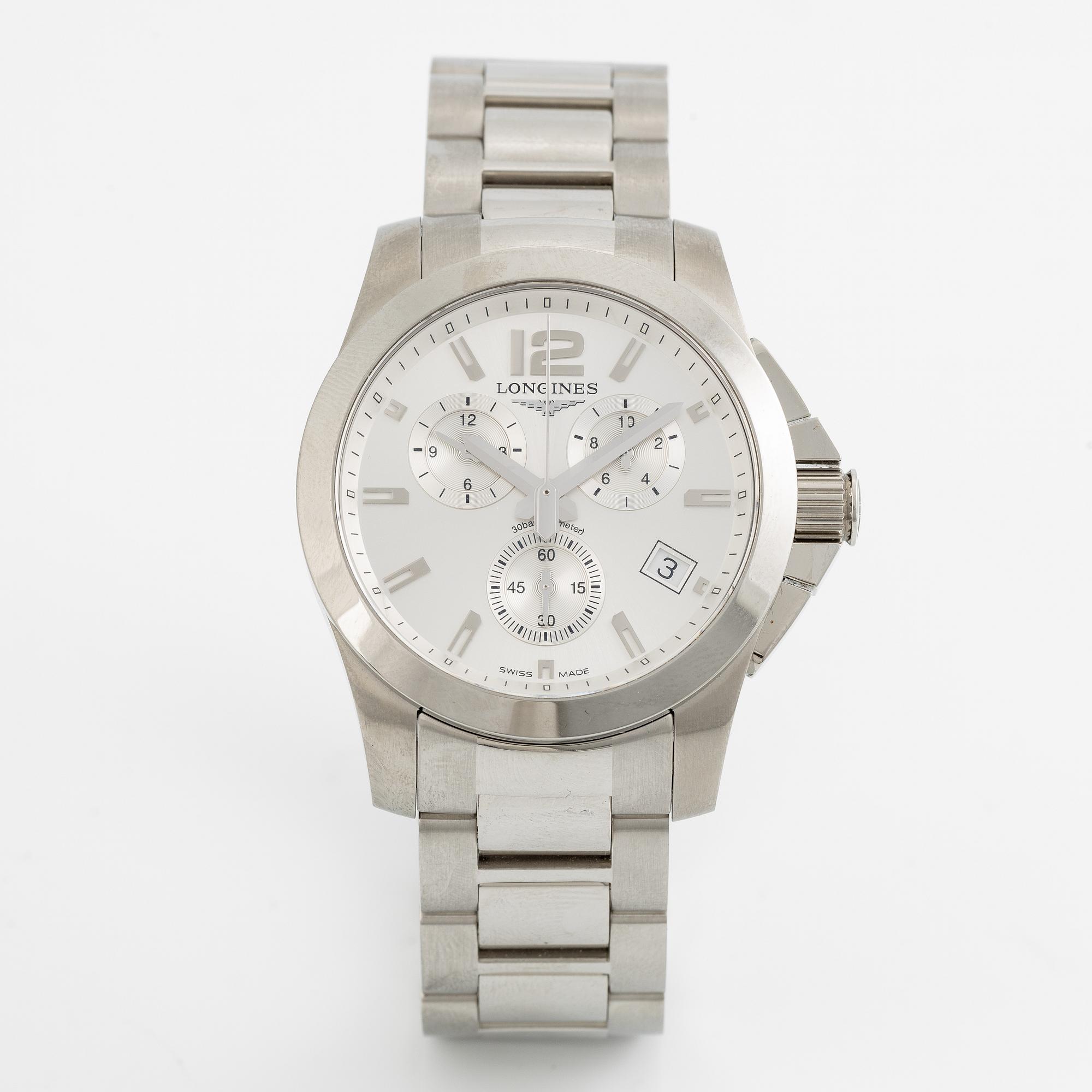 Longines, Conquest, kronograf, armbandsur, 41 mm.