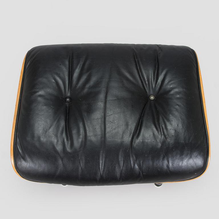 Charles and Ray Eames, a 1960s 'Lounge chair' and stool for Herman Miller.