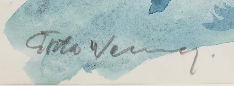 Gösta Werner, watercolour signed.