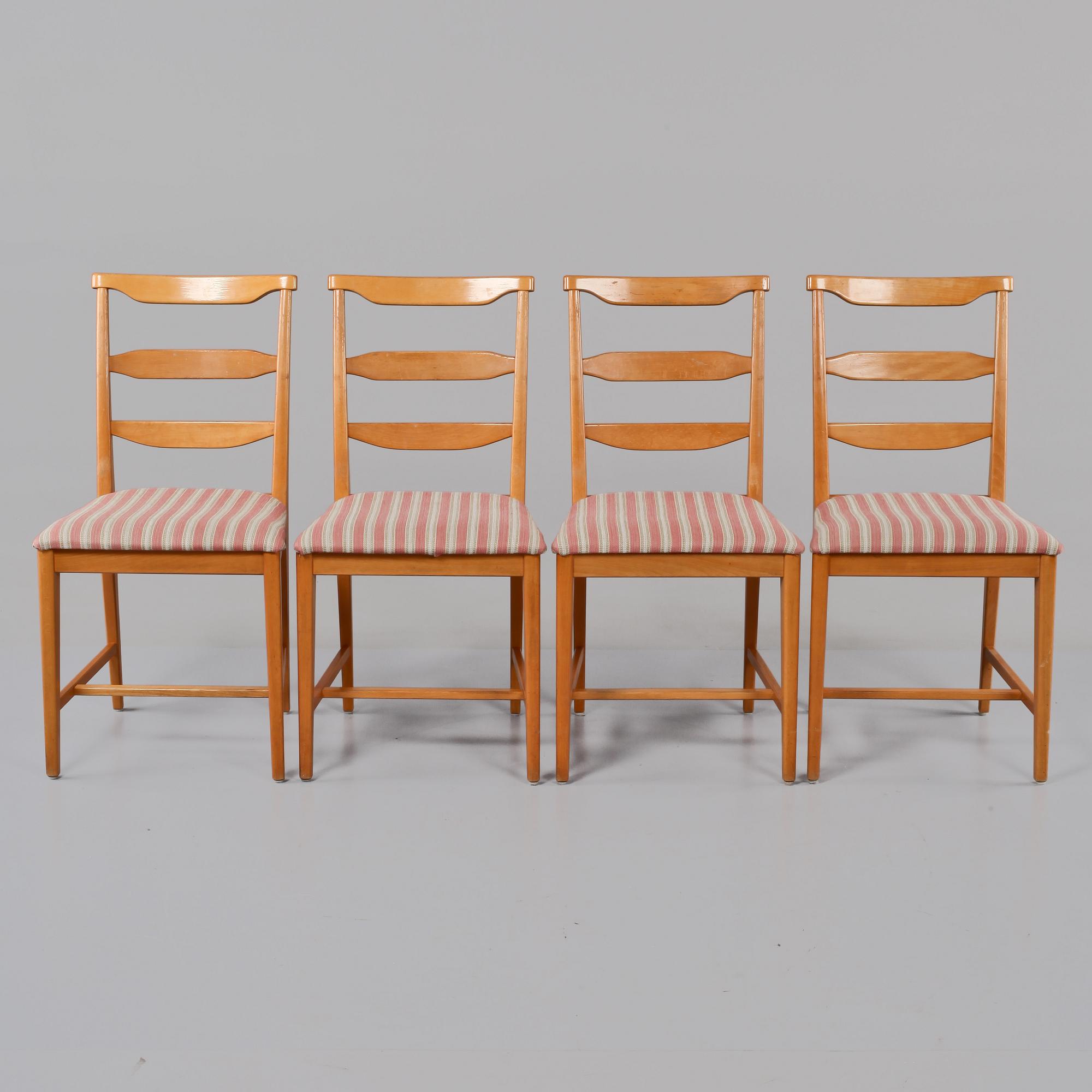 STOLAR, 4 st, "Vapensmeden", Carl Malmsten, 1900-talets andra hälft.